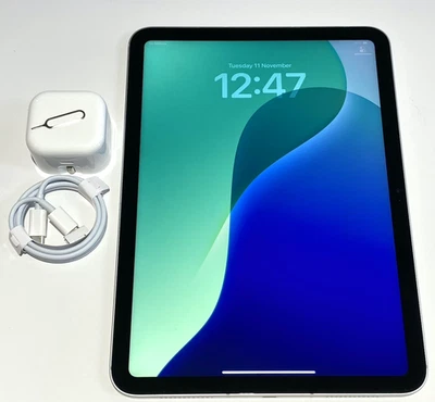 Apple iPad 10th Gen. 64GB Silver A2757 WiFi & 5G Unlocked -3 Months Warranty-E30 - Image 1 of 4