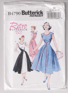 4790 BUTTERICK Retro '52 - Wrap DRESS - Sz 8/10/12/14 B 30.5-36" - Picture 1 of 2