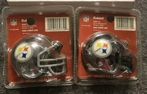 (2) Pittsburgh Steelers Riddell Pocket Chrome Pro Mini Helmet Sealed Superbowls  - Picture 1 of 7