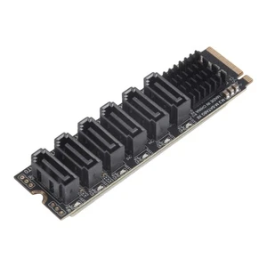 M.2 NVME PCI-E PCIE X4 X8 X16 à 6 Ports 3.0 SATA Adaptateur Carte Riser ASM3940 - Photo 1/7