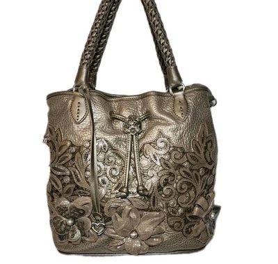 BRIGHTON OBRA MAESTRA COLL. BOLSO DE MANO BANDOLERA PEARL CATCH THE MOON ExP$575 Foto 1 de 4