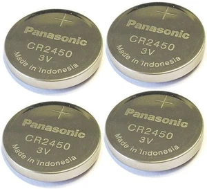4pcs Panasonic Cr2450 3v Coin Lithium Battery, REMOTE KEYLESS ENTRY... - Picture 1 of 1