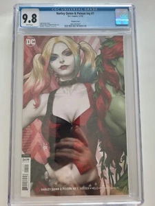 HARLEY QUINN & POISON IVY #1 CGC 9.8 GRADED STANLEY ARTGERM LAU HARLEY VARIANT A - Picture 1 of 2