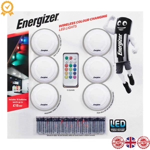 Batterie LED Energizer 6 Wireless RGB Cambio Colore Telecomandate - Foto 1 di 7