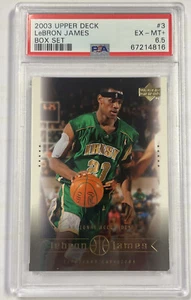 Juego de caja Upper Deck 2003 LeBron James #3 PSA 6,5 - Imagen 1 de 2