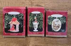 3 adornos navideños con sello golosina de invierno, golfista de helado + invitado de honor - Imagen 1 de 13