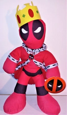 Marvel Comics — KING Deadpool, 15 дюймов, мягкая плюшевая игрушка (хорошие вещи) — новая с бирками - Изображение 1 из 4