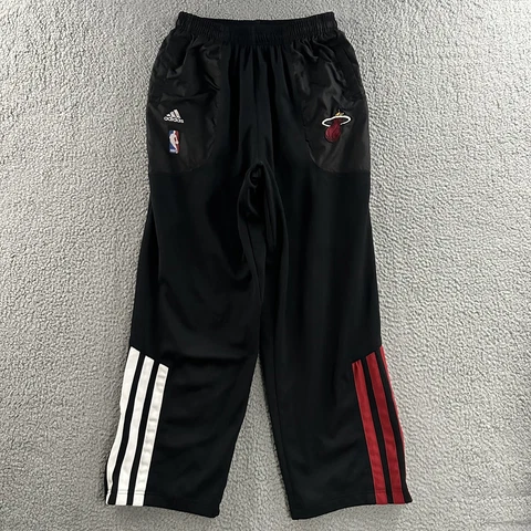 Miami Heat Boys Pants Red Black White Size XL 18-20 Youth Adidas 100% Polyester Cover