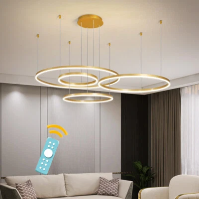 Dimmable Chandelier Lighting LED Kitchen Pendant Lights Hotel Bar Ceiling Lights - Image 1 of 4