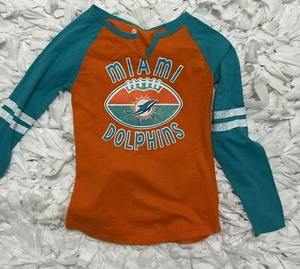 MIAMI DOLPHINS NFL TSHIRT GIRLS Size 14 - Picture 1 of 4