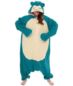 Fleece Kigurumi Pokemon Snorlax Halloween Christmas Free Size New Fast Delivery - Picture 1 of 24