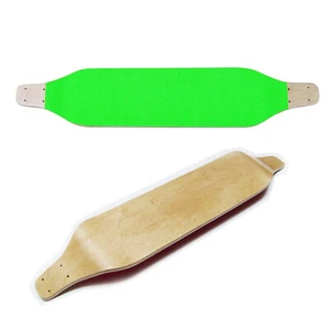 NEON GREEN Drop Down LONGBOARD SKATEBOARD Deck CRUISER - Picture 1 of 4