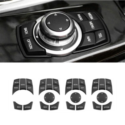 1 Set Black Plasitc Center Media Button Replacement For BMW 3 5 x3 x4 F30 F10  - Image 1 of 4