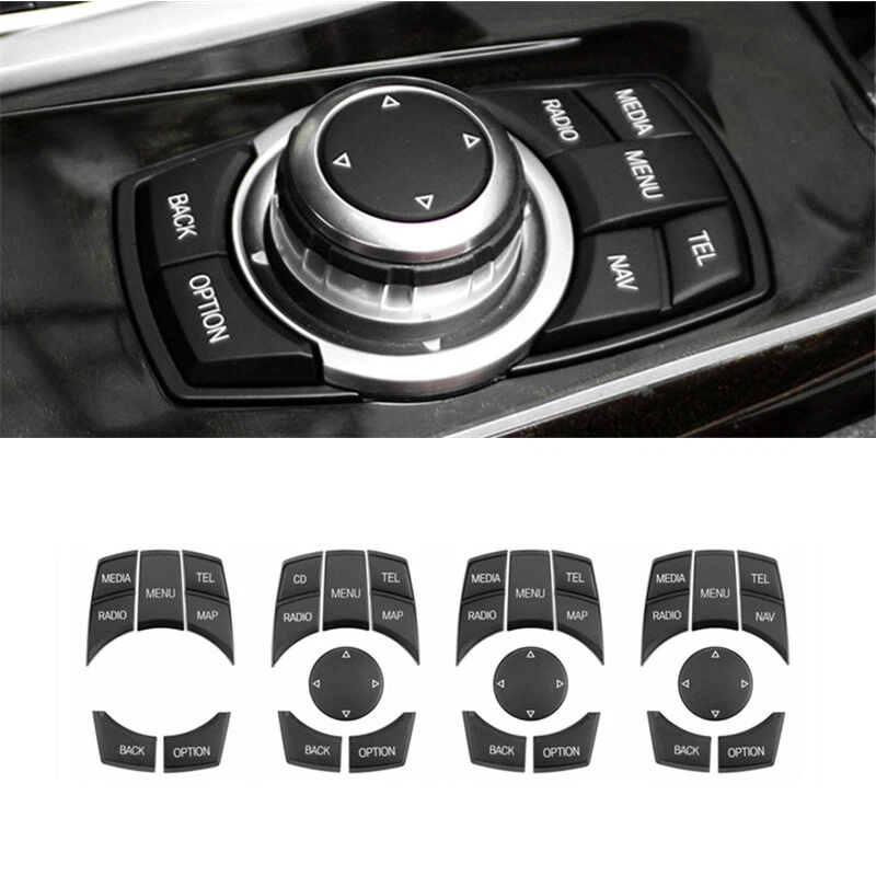 1 Set Black Plasitc Center Media Button Replacement For BMW 3 5 x3 x4 F30 F10  - Image 1 of 4
