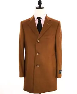 Ermenegildo Zegna Camel Wool Cashmere Coat - Men's Size L, Pre-owned - Picture 1 of 1