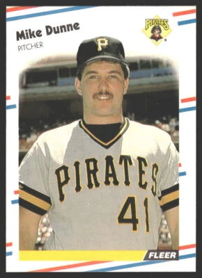Mike Dunne #328 1988 Fleer Pittsburgh Pirates - Image 1 of 2