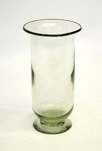 Florero/soporte para velas cilíndrico de vidrio reciclado, transparente-10H X 5,25D - Imagen 1 de 5