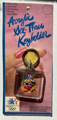 1984 Los Angeles Olympics Acrylic  Keyholder Sam the Eagle Boxing NIB - Image 1 of 4