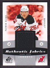 2010-11 SP Game Used Hockey Authentic Fabrics #AF-EL Patrik Elias Jersey
