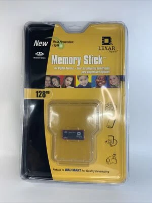 Lexar Media 128 MB Memory Stick (MS128-267) Factory Sealed - Image 1 of 4