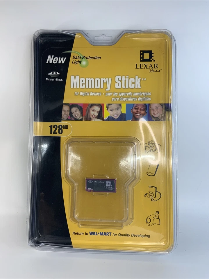 Lexar Media 128 MB Memory Stick (MS128-267) Factory Sealed - Image 1 of 4