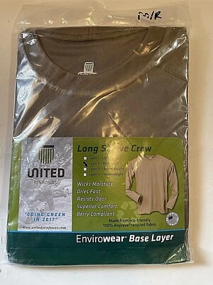 United Join Forces длинный рукав экипажа med reg слой-2 желтовато-коричневый новый ярлыки envirowear - Изображение 1 из 4