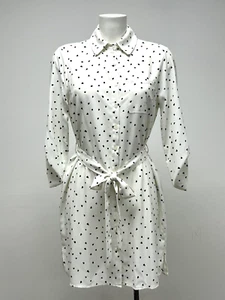 Mini camicia donna Ex M&Co stampa cuore cintura taglie 10 12 14 16 18 20 - Foto 1 di 8