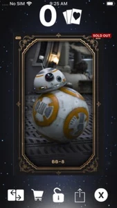 Topps Star Wars Digital Card Trader Gilded BB-8 Insert Award - Picture 1 of 1