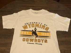 Camiseta Wyoming Cowboys Laramie Pequeña Campeona Blanca - Imagen 1 de 7