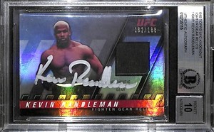 Kevin Randleman Signed 2010 Topps UFC Knockout Relic Card KR BAS COA Gem Mint 10