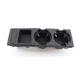 For BMW E46 Black Front Center Console Drink Cup Holder 51168217953/957 ABS Set - Picture 1 of 7