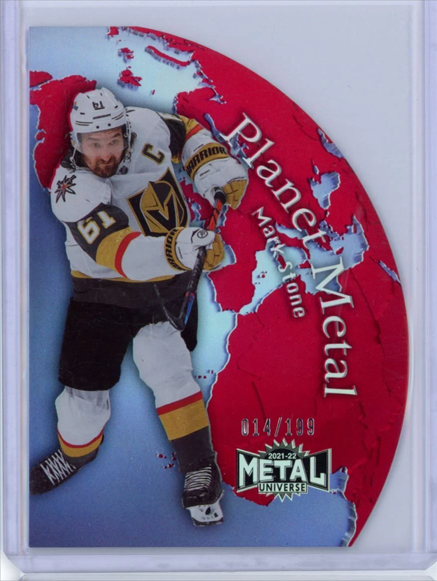 2021-22 Upper Deck Metal Universe: Mark Stone Red Foil Planet Parallel  #'d /199