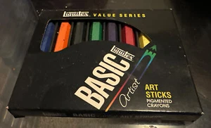 De colección 8 palos de arte crayones pigmentados Basic Liquitex Value Series 1994 - Imagen 1 de 2