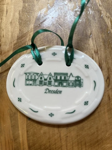 Longaberger Vintage 1998 Dresden Ohio Shops Tour Oval Pottery Basket Tie On Cover