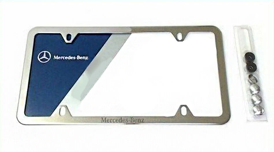 Genuine Mercedes Benz Polished Stainless Slimline Frame NEW Q6880124 - Image 1 of 1