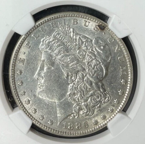 1886 VAM 21 TOP 100 NGC AU MORGAN SILVER DOLLAR~ GREAT NORTHWEST REF#69-015 Cover