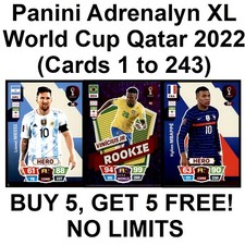 Panini World Cup Qatar 2022 Adrenalyn XL (1 to 243) **Please Select Cards**
