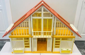 VINTAGE 1978 YELLOW MATTEL BARBIE DREAM HOUSE  A FRAME UNASSEMBLED Collector - Picture 1 of 24