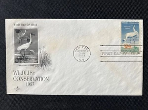 1098 Wildlife Conservation FDC Art Craft Nov 22 1957 New York NY - Picture 1 of 2