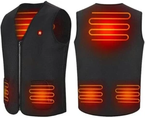 Elektrisch beheizte Weste Jacke mit Akkupack Powerbank Handwärmer Winter Unisex - Bild 1 von 6