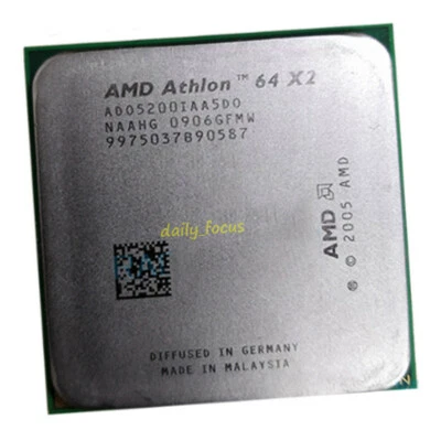 AMD Athlon 64 X2 5200+ 2.7GHZ Dual Core ADO5200IAA5DO Socket AM2 CPU Processor - Image 1 of 4