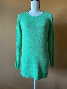 Neu mit Etikett Rachel Zoe grün Karla Baumwollmischung Garn Strickpullover Pullover Größe Large - Bild 1 von 5