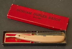 Vintage Durham Duplex Razor no.100 Sheffield UK Hair Trimmer w Box & Razors - Picture 1 of 4