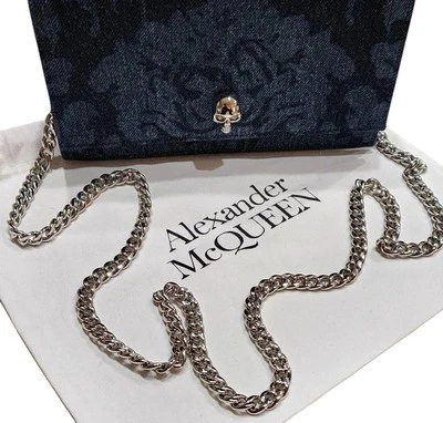 Alexander McQueen Bag Damascus Denim & Leather Small Authenticity - Image 1 of 4