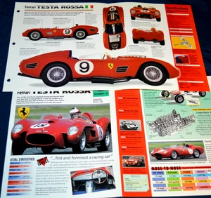 1959 Ferrari Testa Rossa 250TR Specs Info Original Poster Brochure Print 59 TR - Picture 1 of 1