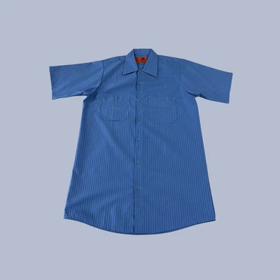 Camisa de trabajo industrial de manga corta Red Kap Style SB22 para hombre azul gasolina/azul marino Foto 1 de 4