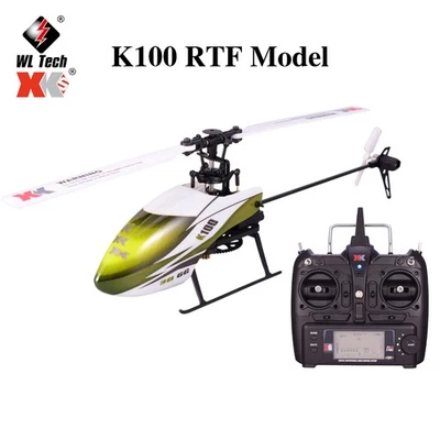 Wltoys XK K100 RC Helicopter 6CH 3D 6G System Remote Control Aircraft Toy RTF - Image 1 of 4