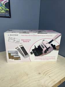 NEW Zutter Bind It All Starter Kit V2.0 Pink Scrapbooking Spiral Binding Machine - Picture 1 of 9