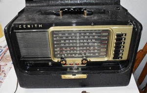 Radio multibanda Zenith Trans-Oceanic Tube 1957 vintage modelo Y600 6T40Z - Imagen 1 de 17