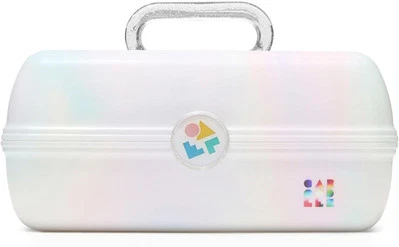 Caja de Maquillaje para Niña Caboodles On-The-Go, Organizador de Plástico Duro Ópalo Blanco  Foto 1 de 3